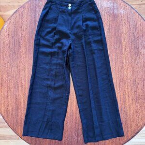 Vero Moda Wide Legged High Waist Black Pants